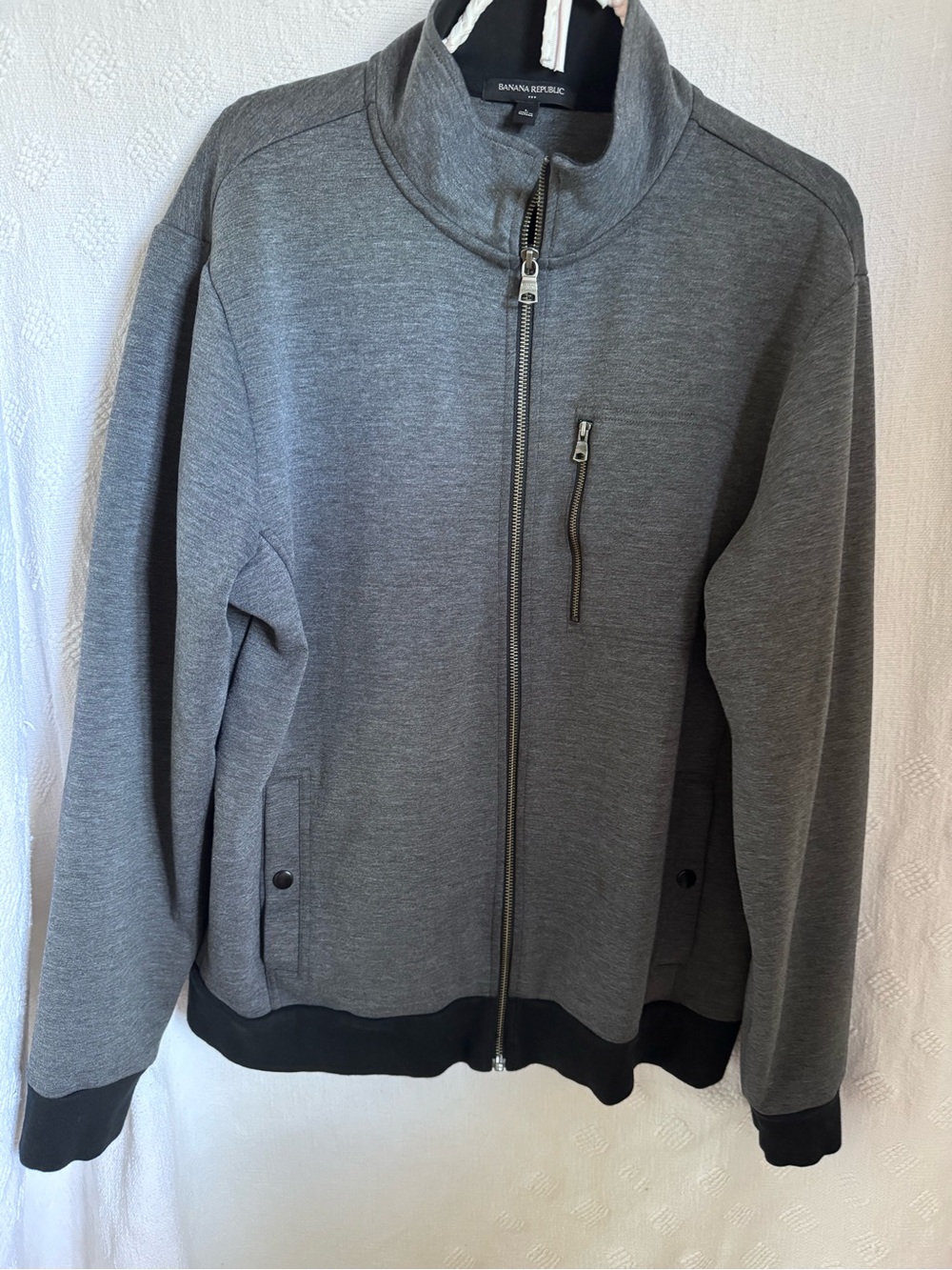 Banana Republic full zip sweatshirt jacket SZ L